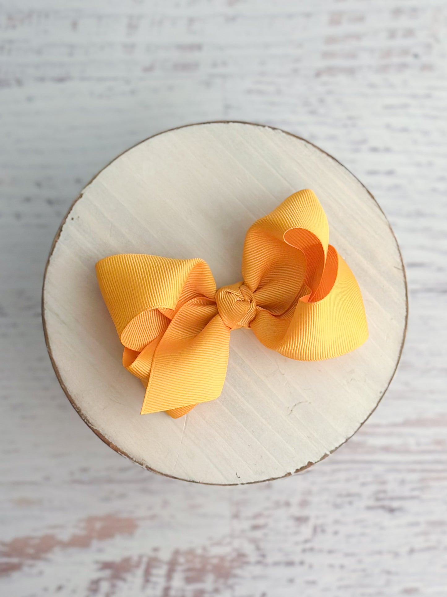 Mustard Essential Grosgrain Hair Bow