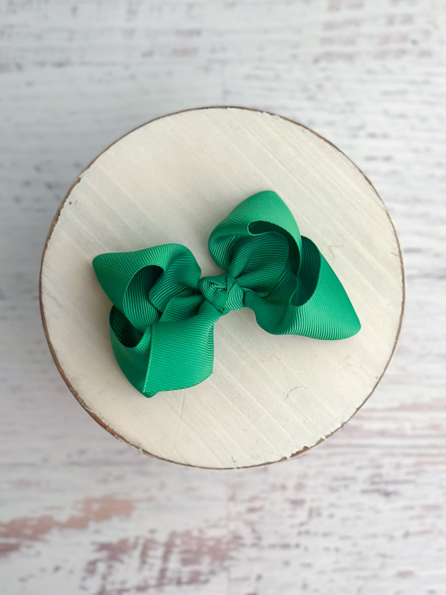 Emerald Essential Grosgrain Hair Bow