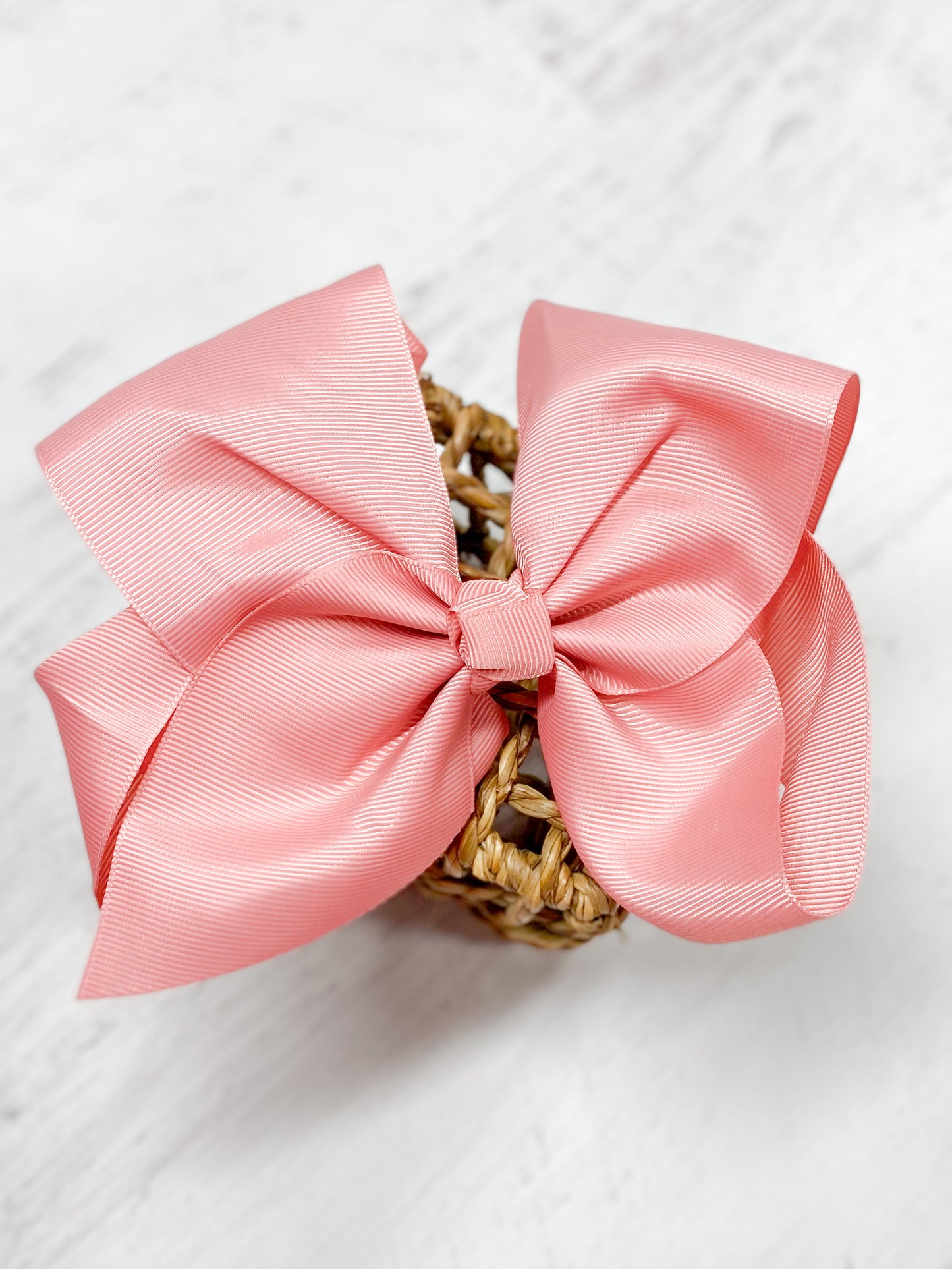 Dusty Rose Big Bows - Texas Size Grosgrain Hair Bow