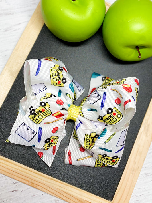 Back to School Essentials Oversized Hair Bow