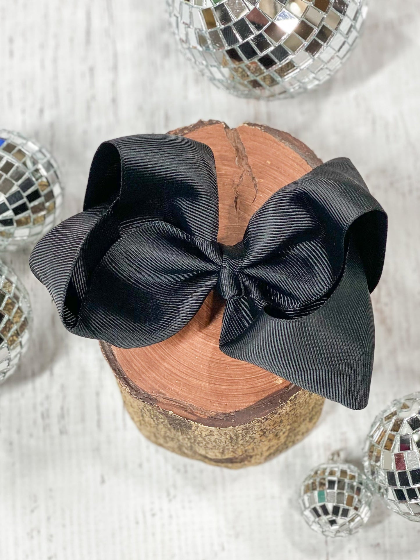 black classic girls hair bow