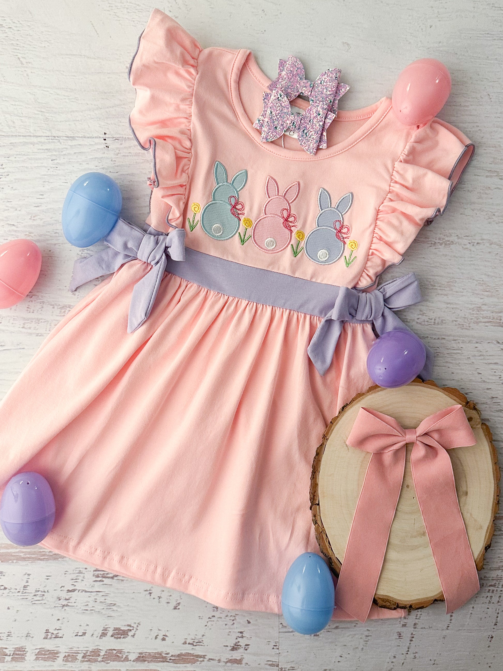 Bunny Trio Pink Dress