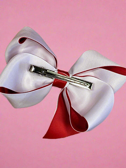 Double Layer Heart Hair Bow