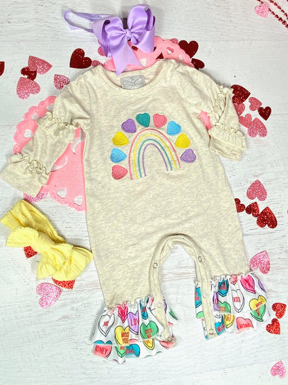 Conversation Hearts Infant Onesie