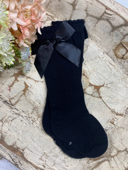 Black Bow Socks