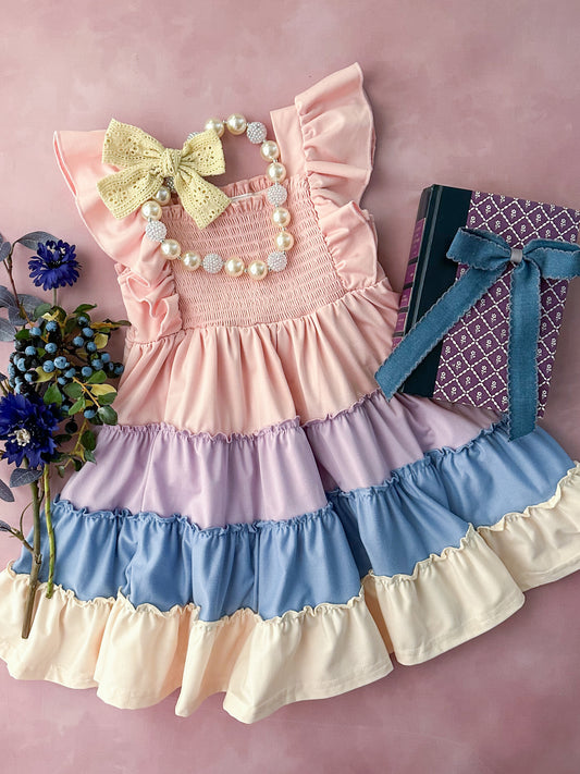 Pastel Palette Tiered Dress