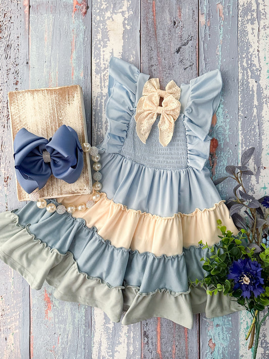 Cool Palette Tiered Dress