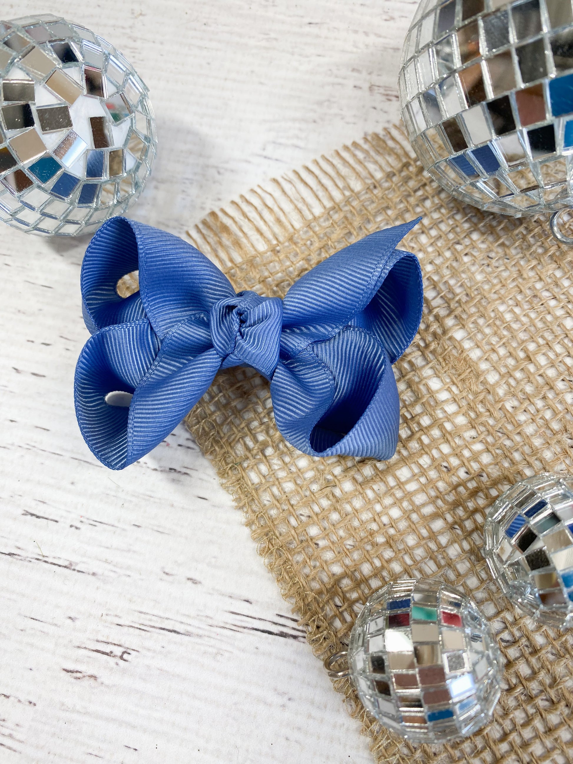 Smoke Blue Original Grosgrain Hair Bow