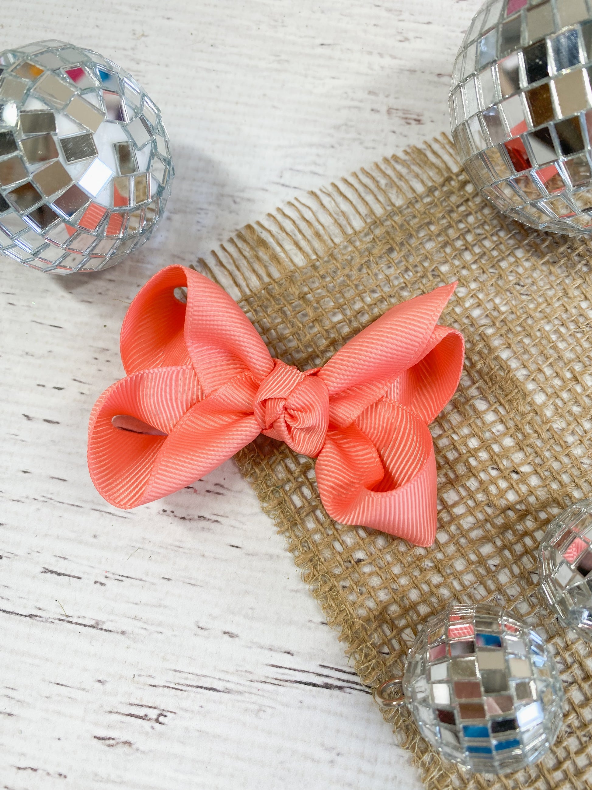 Coral Original Grosgrain Hair Bow