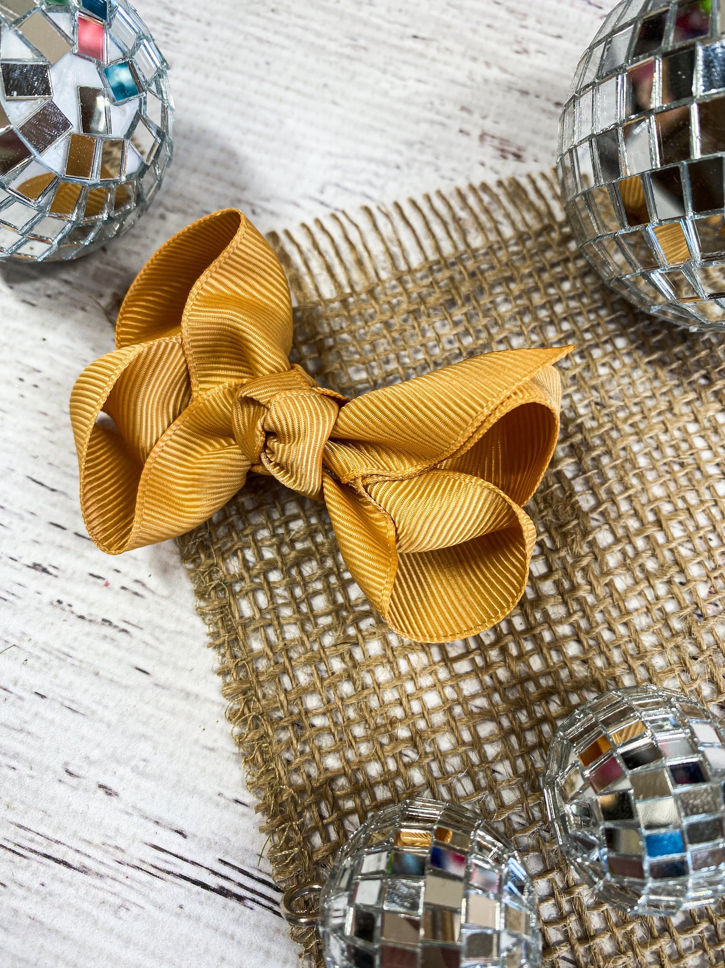 Gold Original Grosgrain Hair Bow