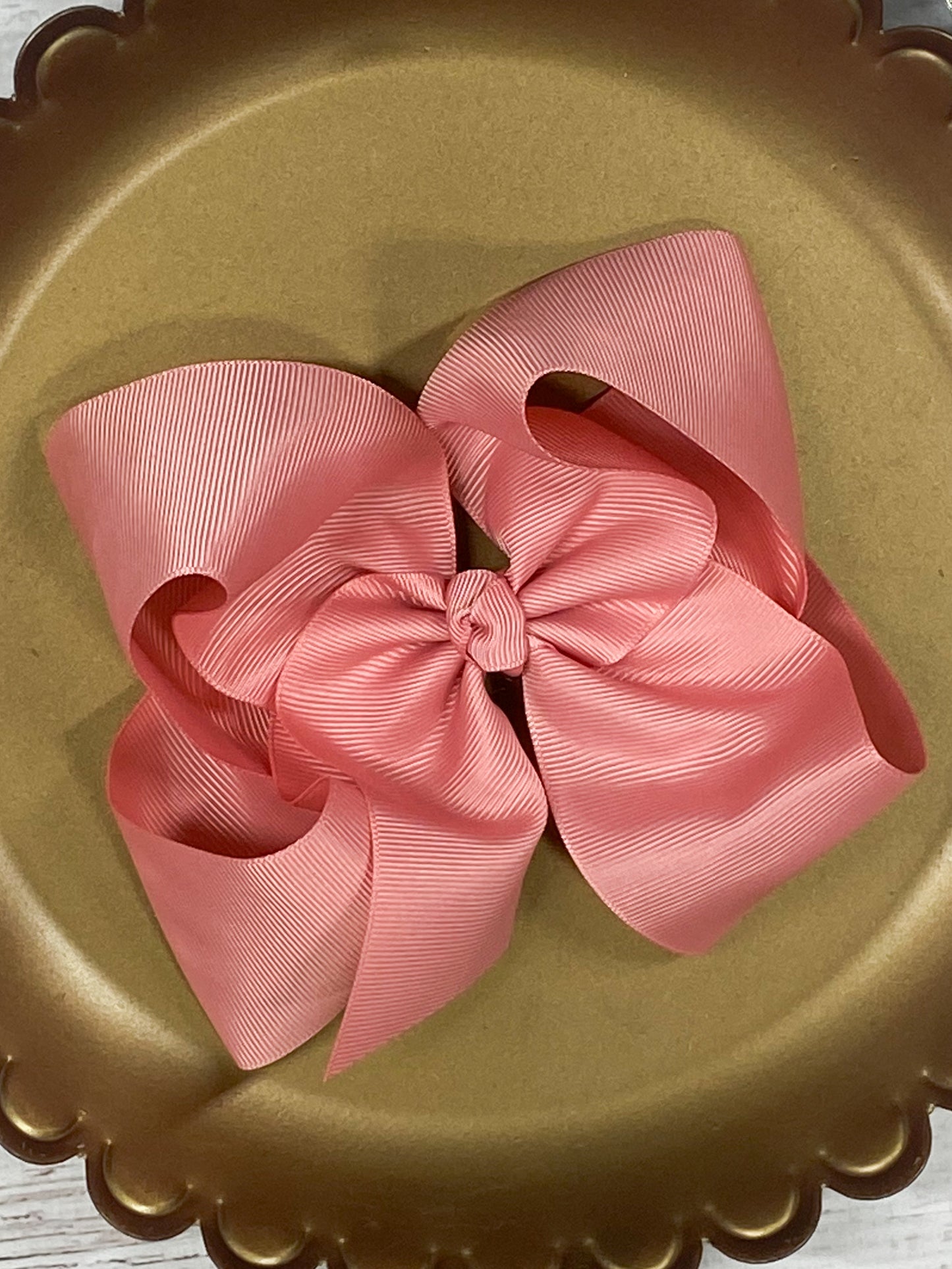 dusty rose Oversize Grosgrain Hair Bow