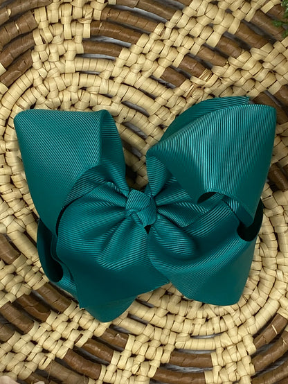 Classic Grosgrain Hair Bow - French Clip - 4.5"