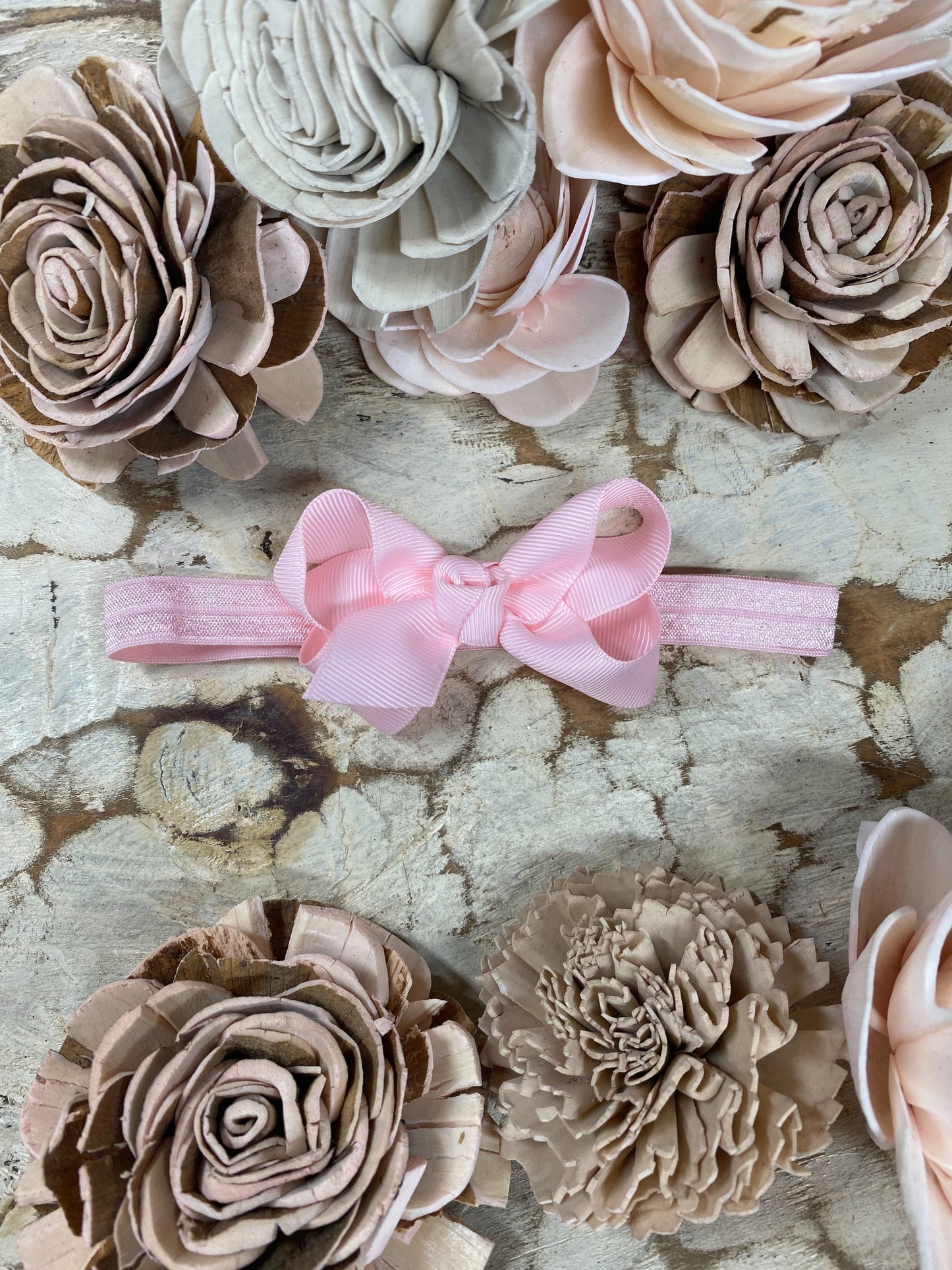 Light Pink Original Grosgrain Hair Bow Headband