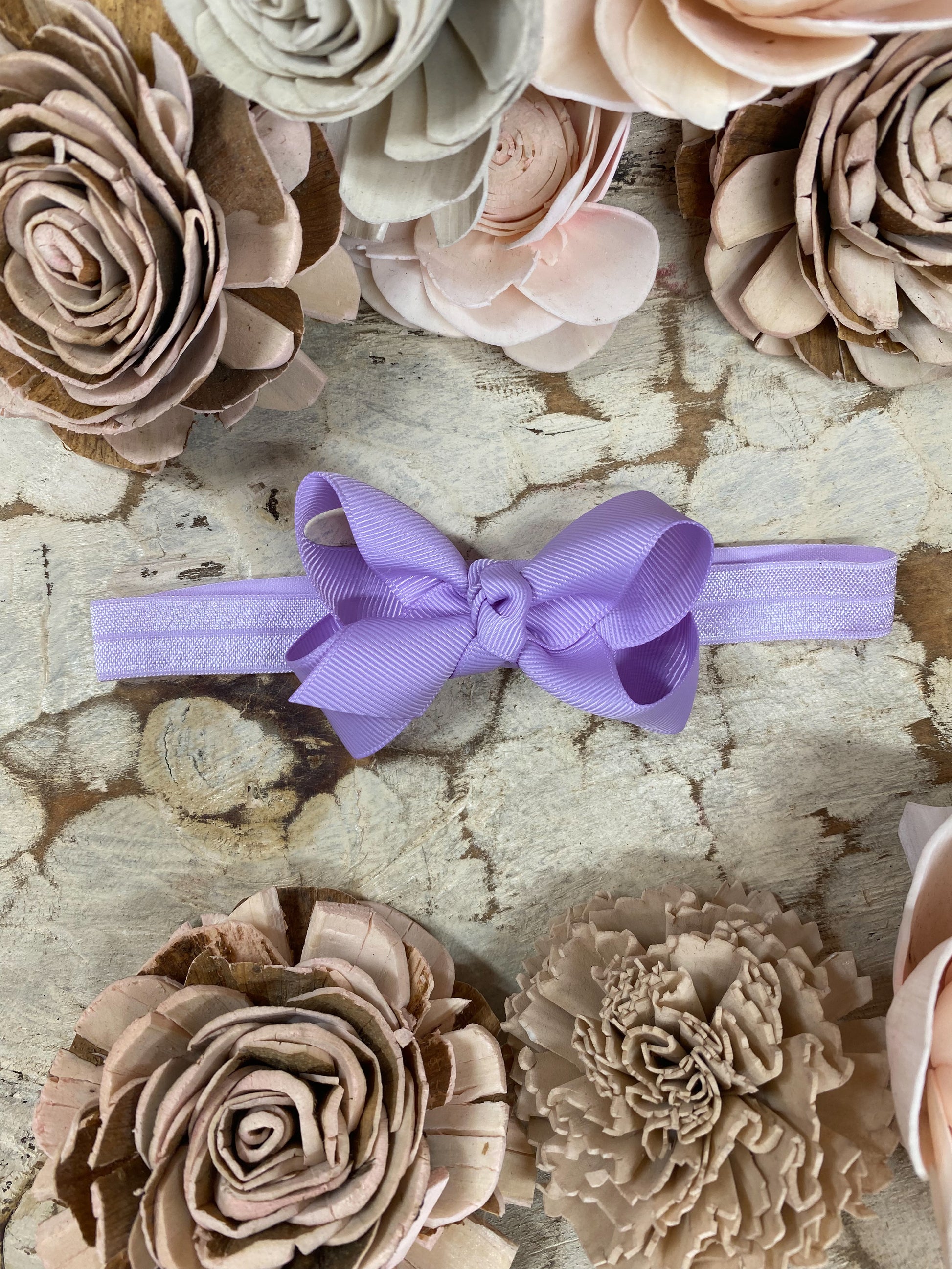 Lavender Original Grosgrain Hair Bow Headband