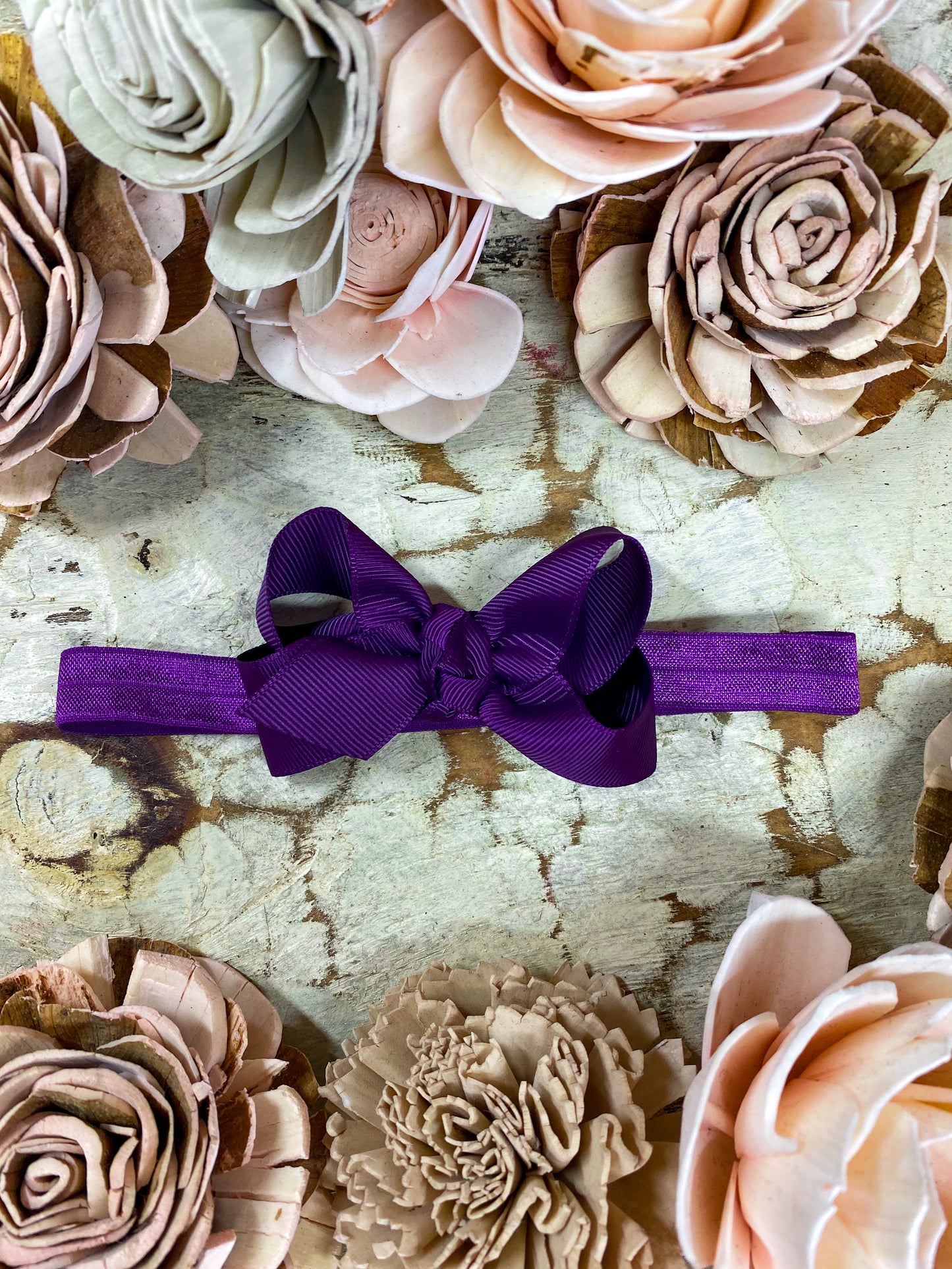 Eggplant Original Grosgrain Hair Bow Headband