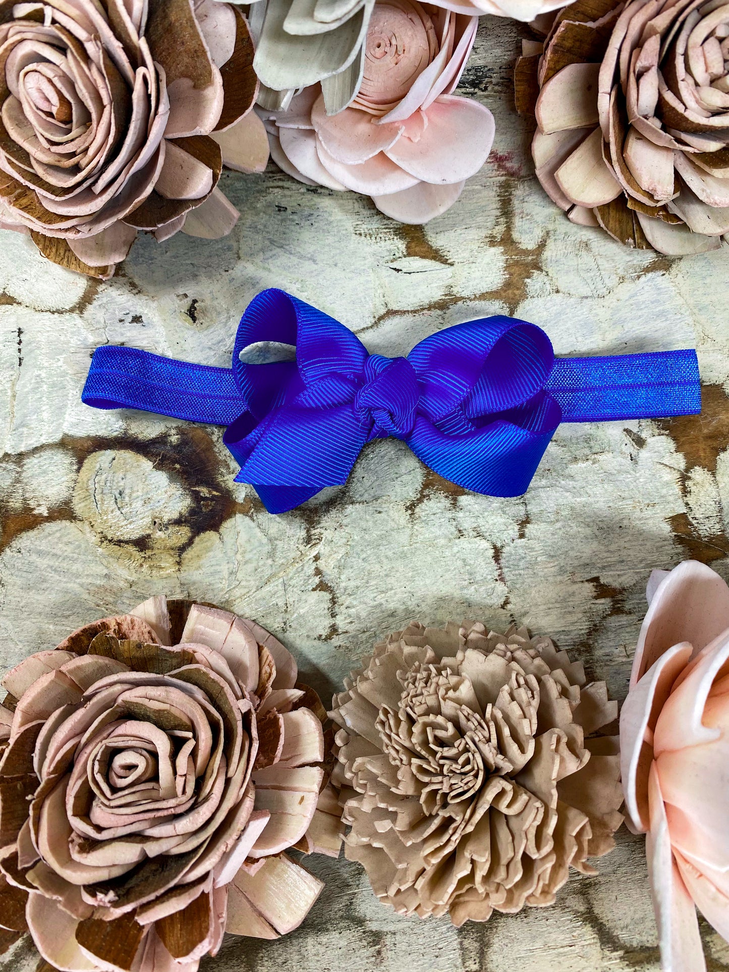 Royal Blue Original Grosgrain Hair Bow Headband