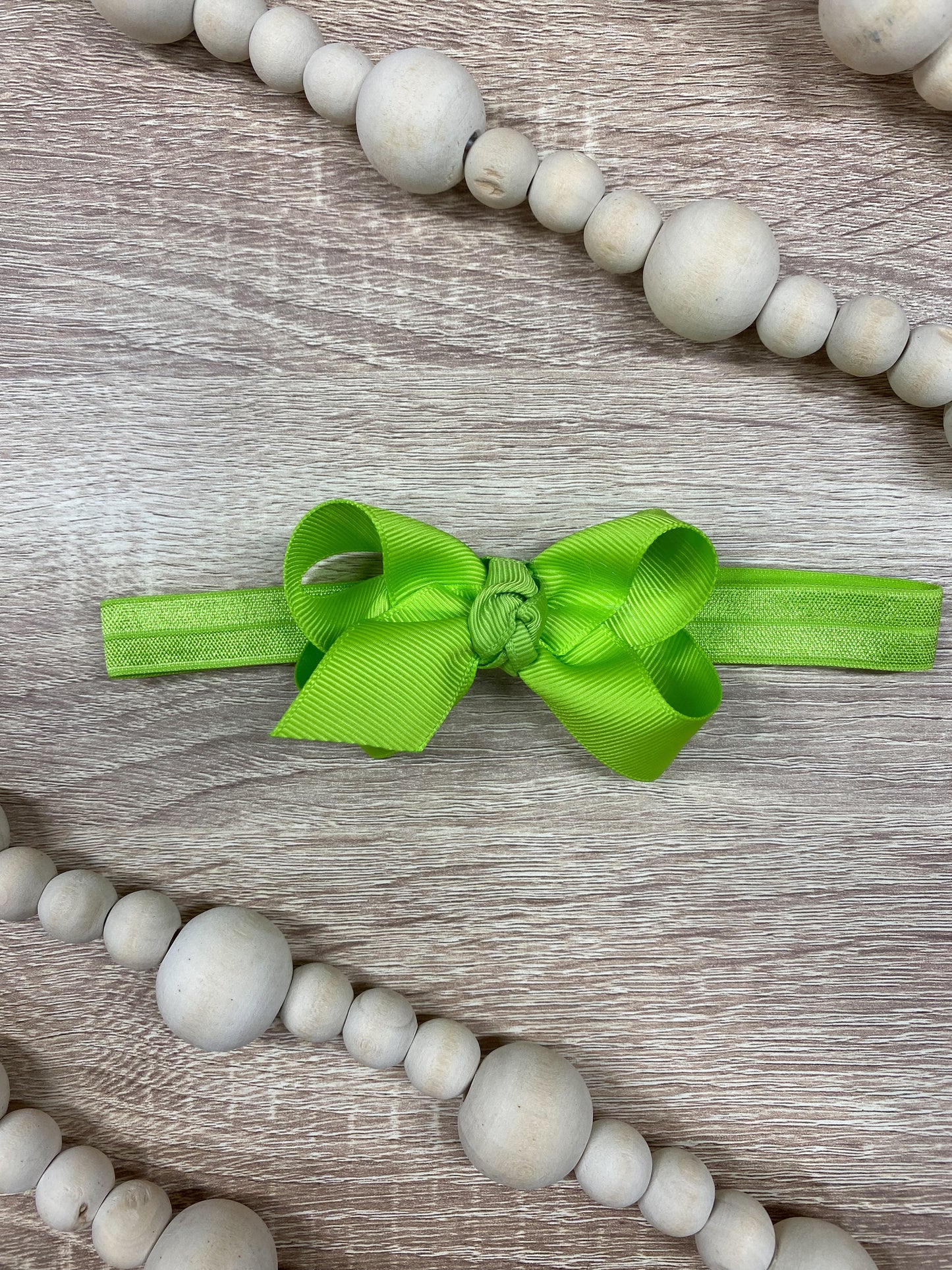 Lime Green Original Grosgrain Hair Bow Headband