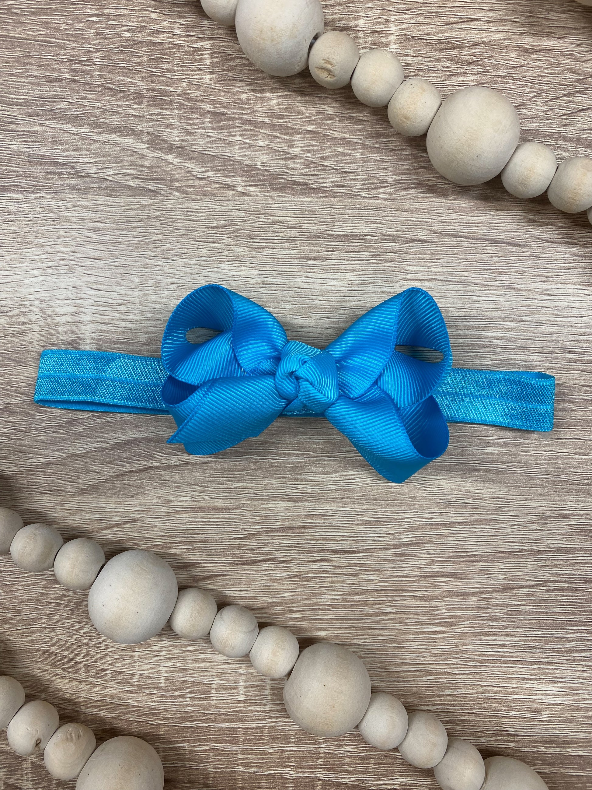 Turquoise Original Grosgrain Hair Bow Headband