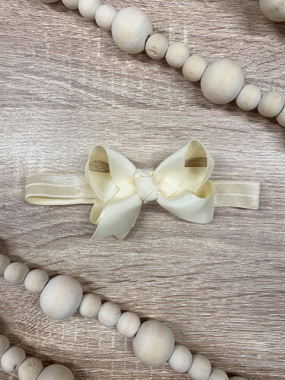 Ivory Original Grosgrain Hair Bow Headband