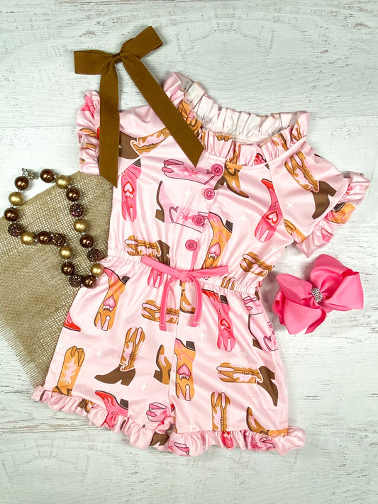 Cowgirl Boots Romper