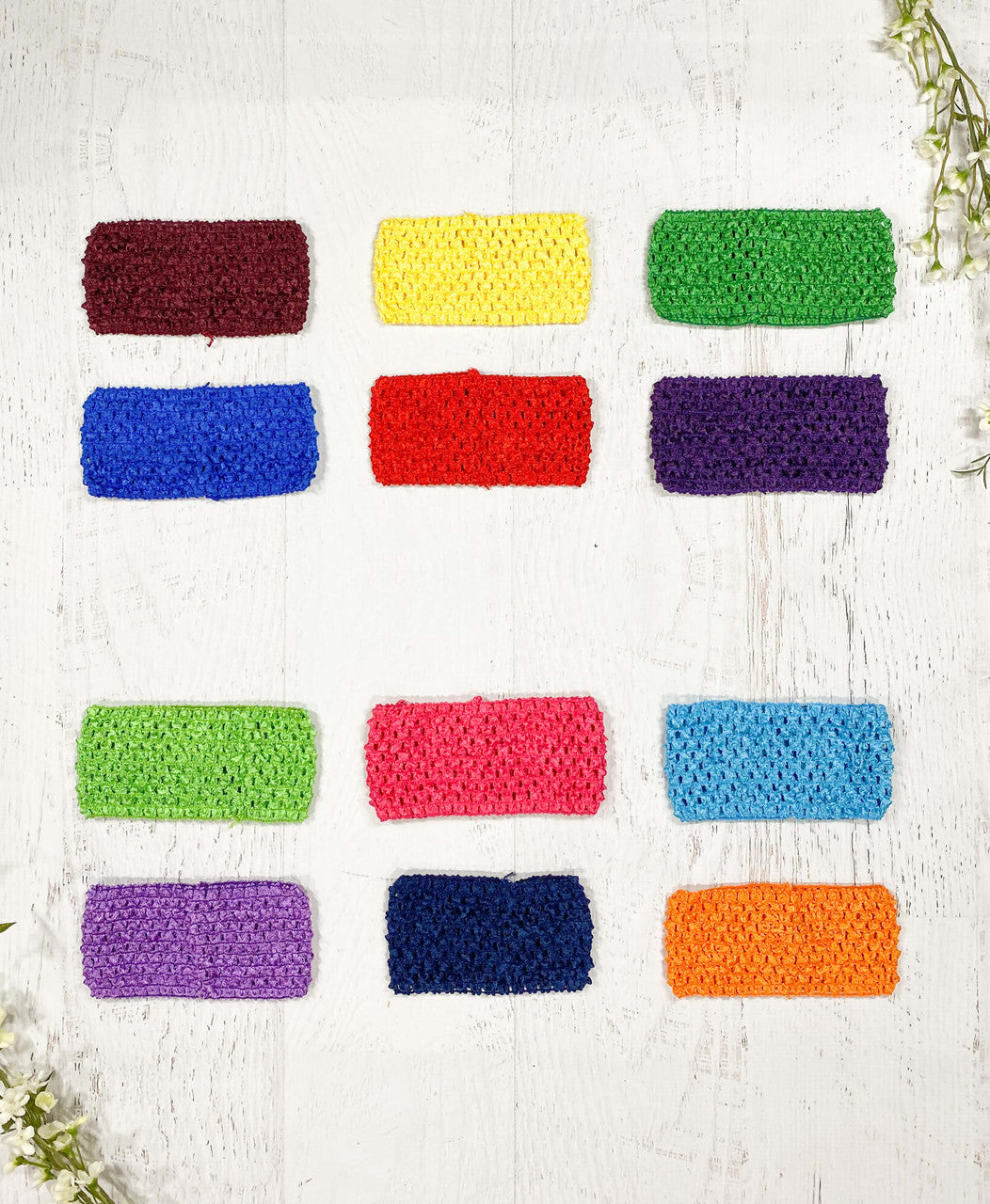 2.75" Crochet Headband Variety Pack - bright color pack
