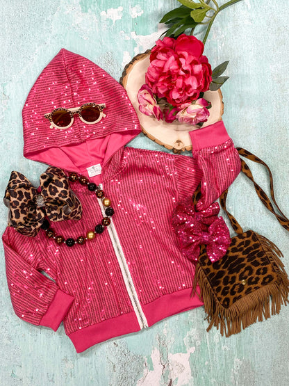 pink hoodie jacket