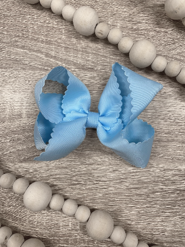 Sky Blue Original Grosgrain Hair Bow Headband