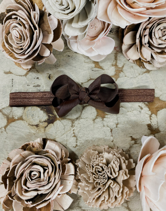 Chocolate Original Grosgrain Hair Bow Headband