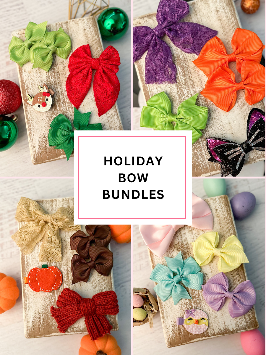 holiday bow bundles - 5 bows for each season