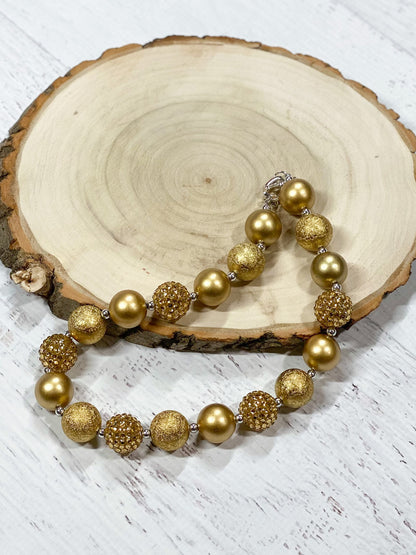 Gold Chunky Bead necklace