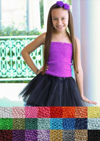 Purple 10' Lined Tutu Top shown with our black Girl & Teen Tutu (item 8625), sold separately.