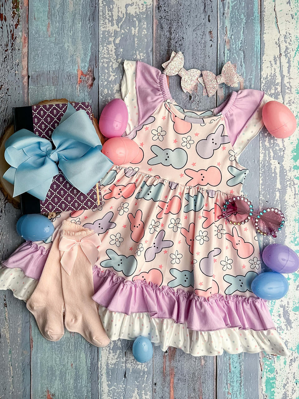 Pastel Peeps Layered Dress 