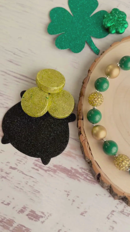 Green & Gold Chunky Necklace video