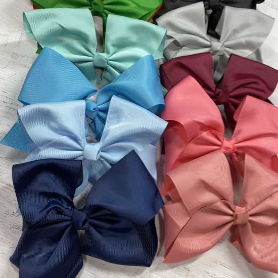 Video of Texas Size Big Hair Bows with French Clip