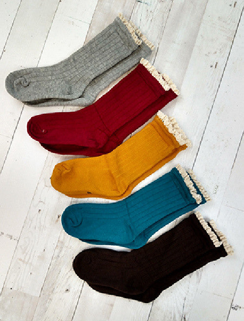 Ruffle Socks in 5 different colors