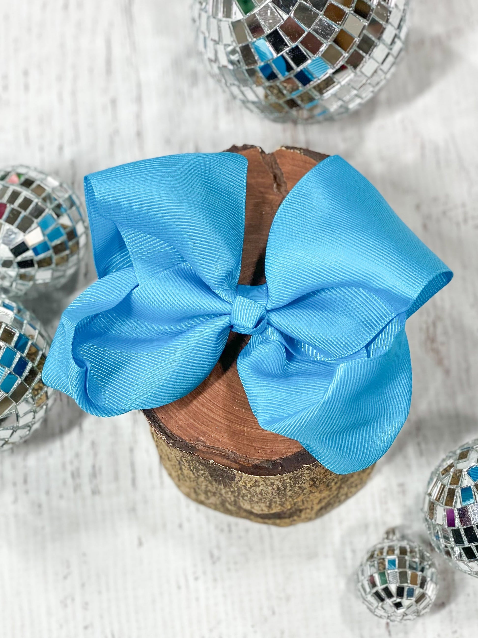 turquoise classic girls hair bow